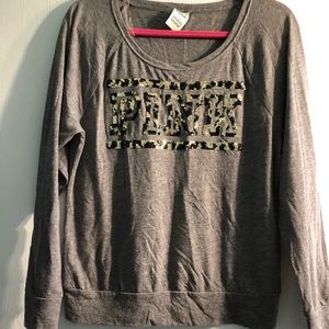 Pink Sequence Ling Sleeve